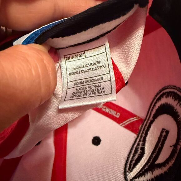 Top of the World Red and Black Adjustable Hat - Picture 7 of 9